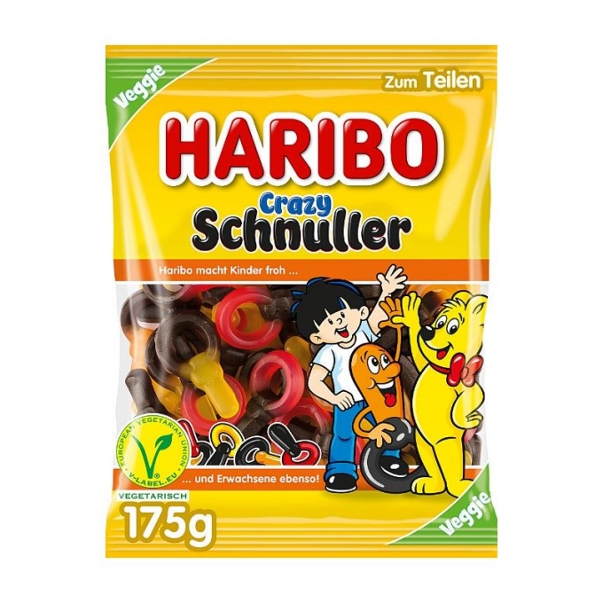 Haribo Crazy Schnuller Veggie 175 g