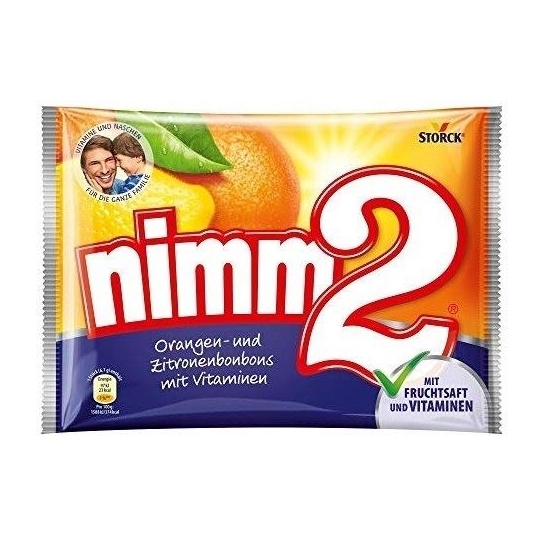 Nimm2 Orangen Und Portakallı ve Limonlu Şeker 90gr 