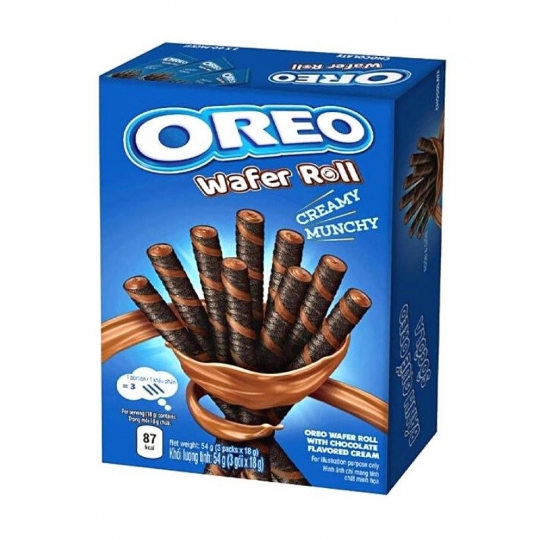 Oreo Wafer Roll Creamy Munchy Chocolate Flavor 54g