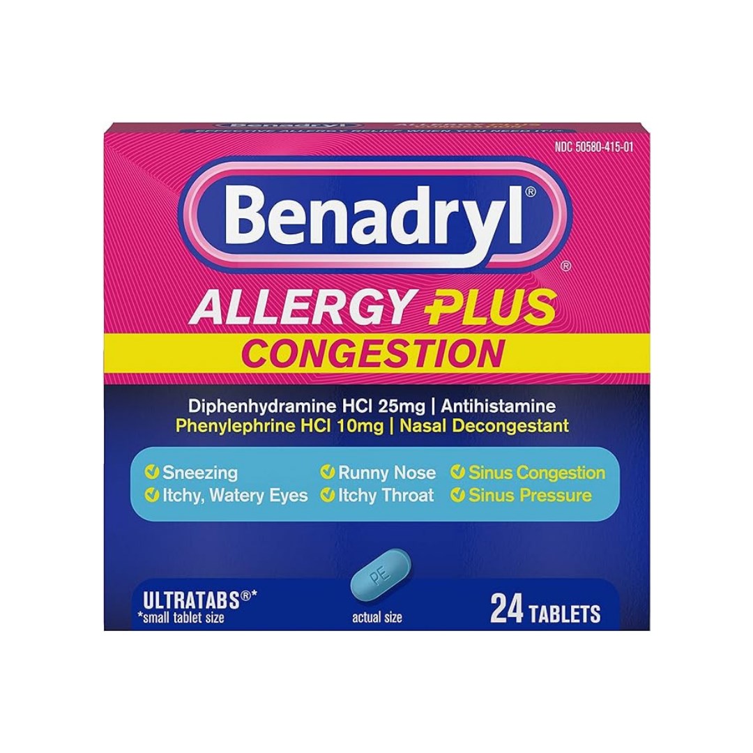 Benadryl Allergy Plus Congestion Ultratabs – KGOWXG