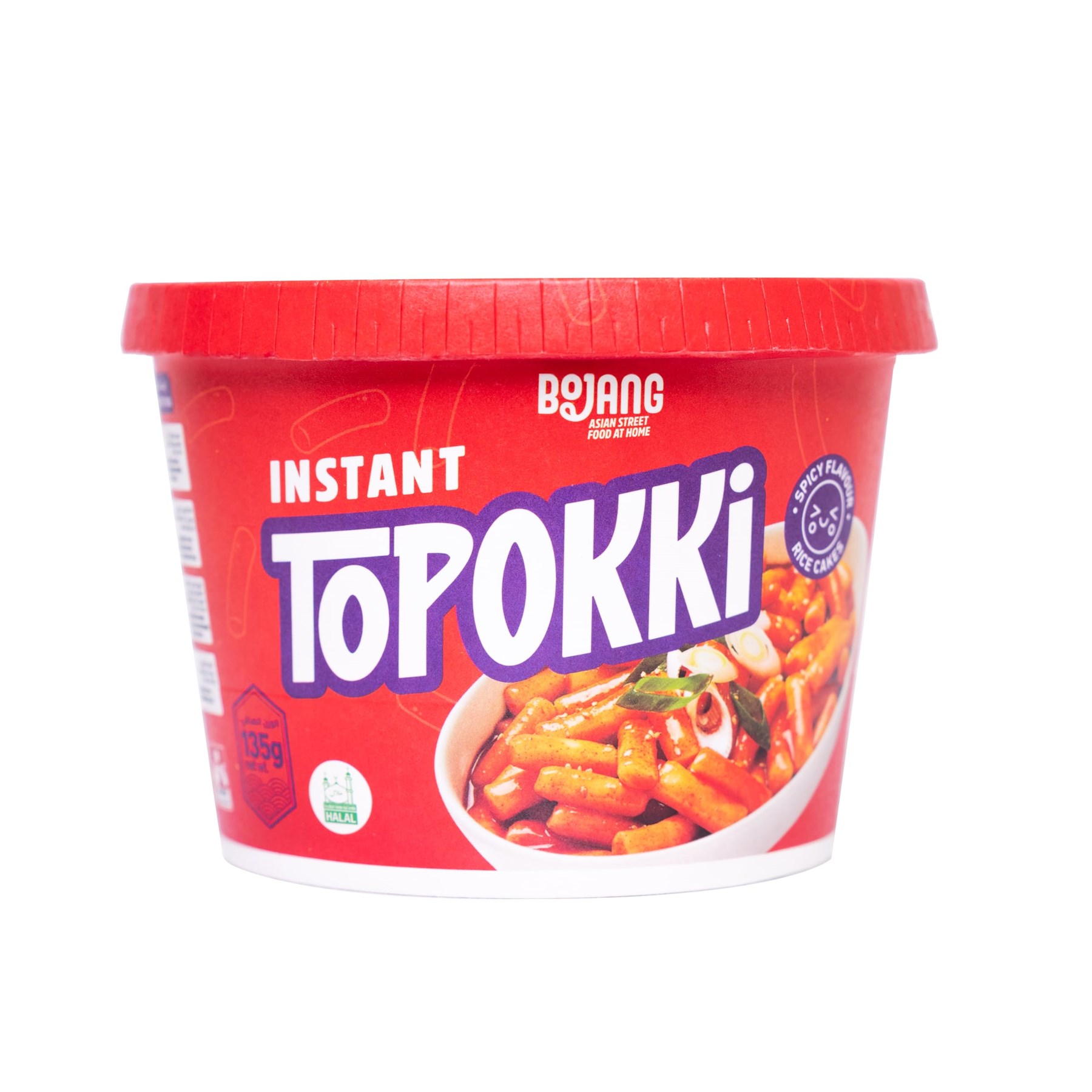 Instant Ropokki Bojang Instant Topokki - Spicy Flavour Rice Cakes 135g | Kısmet Şarküteri
